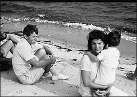 Jane and Bobby on the beach 