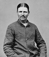 British born Boston Corbett (1832 - 1894). 