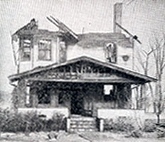 Clark home after fire.