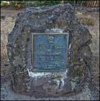 This stone marks the exact spot where the ambush took place. 