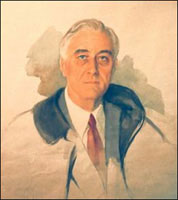 The Unfinished Portrait of FDR by Elizabeth Shoumatoff. 