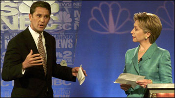 Lazio acted confrontational when debating Hillary 