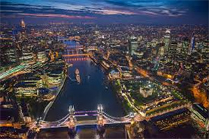 London is lit up by Nikola's Tesla's 