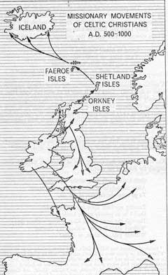 Scotia or Hibernia (today called Ireland) was the center of true Christianity for over 500 years. 