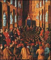 Pope Urban III preaching the First Crusade. 