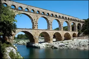 Roman aqueduct.