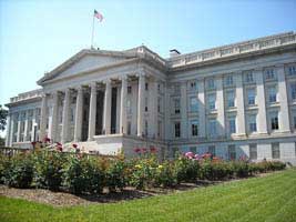 Treasury HQ in Washington City. 